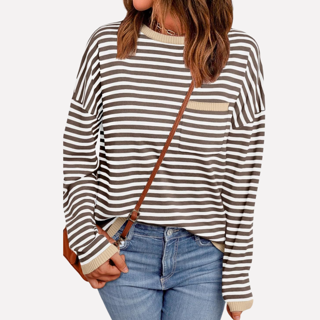 Women’s Striped Knit Pullover