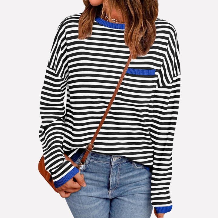 Women’s Striped Knit Pullover