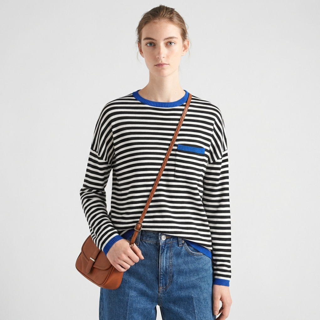 Women’s Striped Knit Pullover