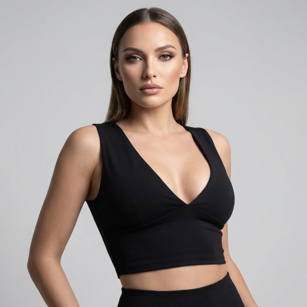 Women’s Cutout Racerback Cropped Top