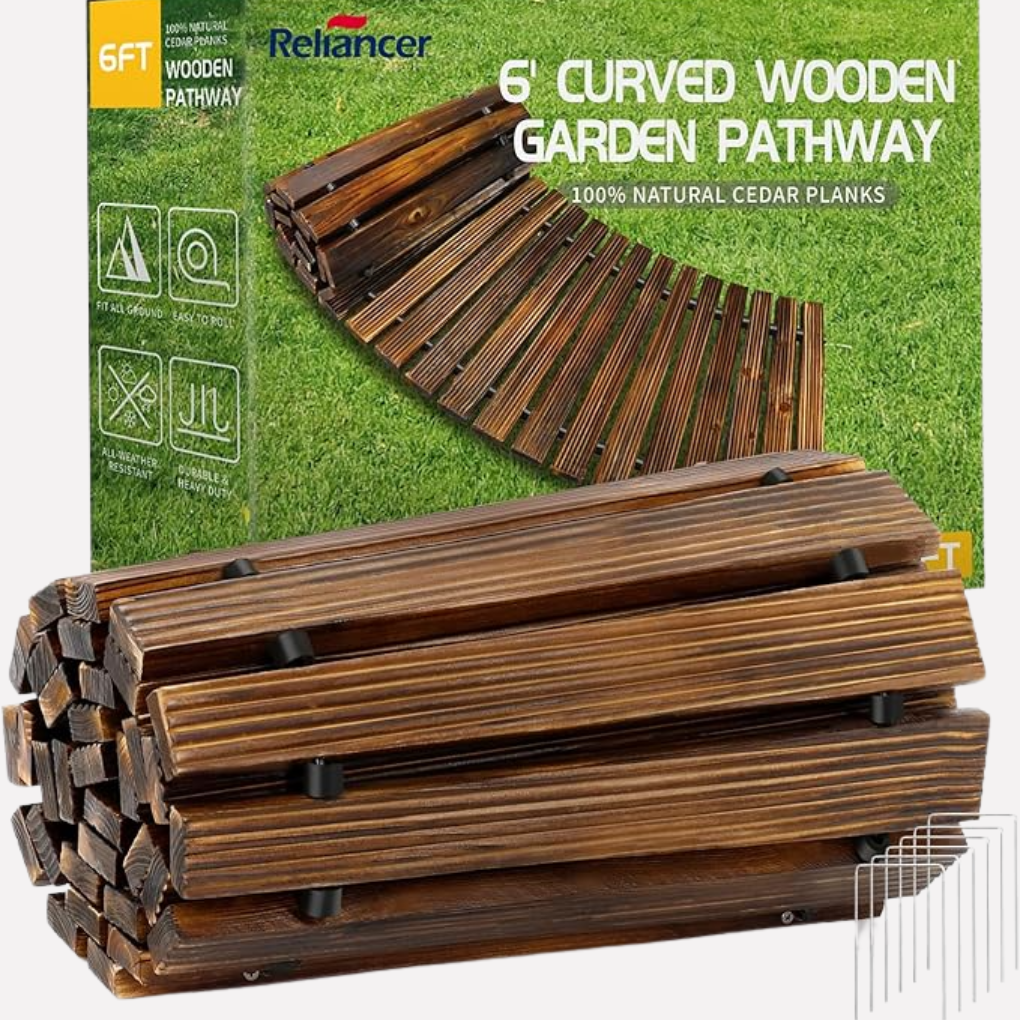 Wooden Roll‑Out Garden Pathway