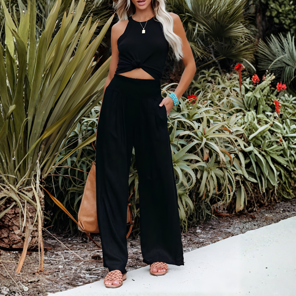 Women’s Linen Palazzo Pants