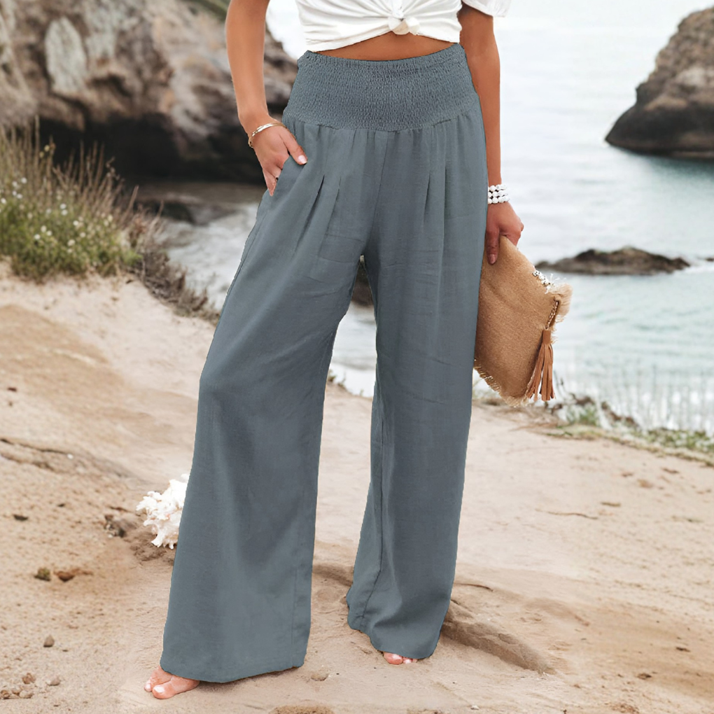 Women’s Linen Palazzo Pants