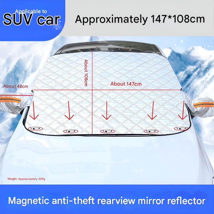 Magnetic Anti-Frost Tarpaulin – Windshield Protection Sheet