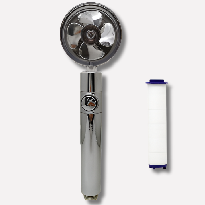 Shower Head with Rotating Propeller  High-Pressure Rain Effect