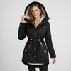 Women’s Parka with Lined Hood and Drawstring Waist