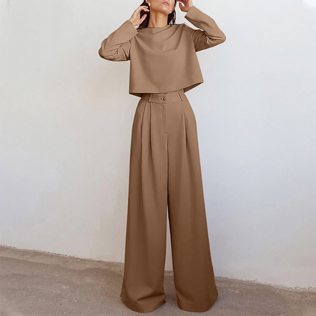 Elegant Two-Piece Palazzo Set