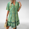 Stylish Women’s Summer Mini Dress – Boho Paisley Design