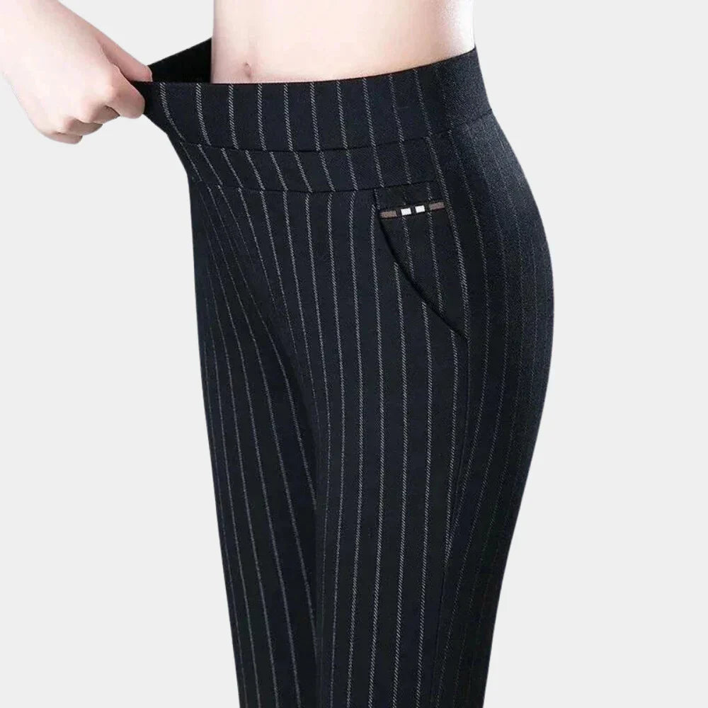 Stretch High-Waist Pants with Comfortable Fit