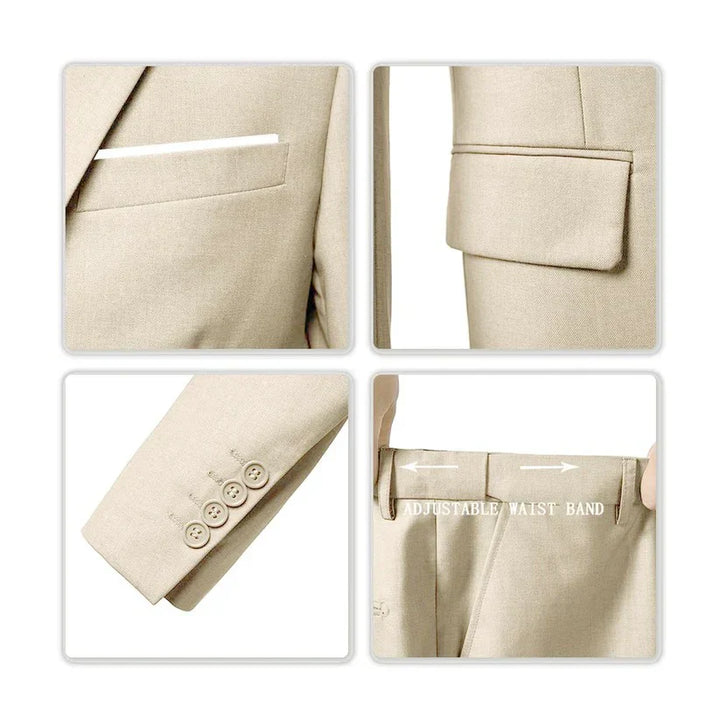 Brecken Elegant 3-Piece Suit for Men – Timeless Sophistication for Every Occasion