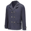 Timeless Men’s Double-Breasted Pea Coat with Durable Canvas