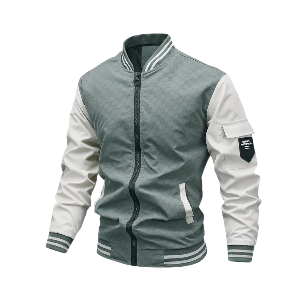 comfortable Slim-Fit Baseball Jacket for Men