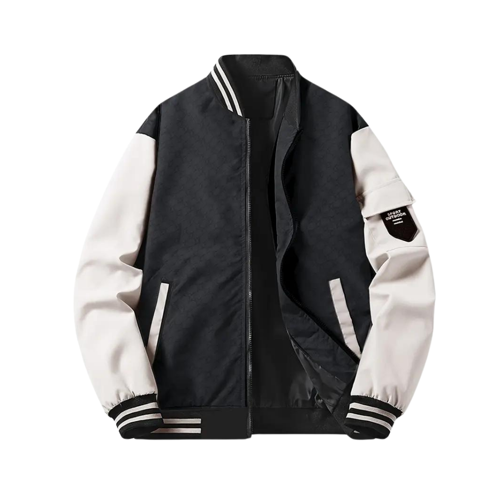 comfortable Slim-Fit Baseball Jacket for Men