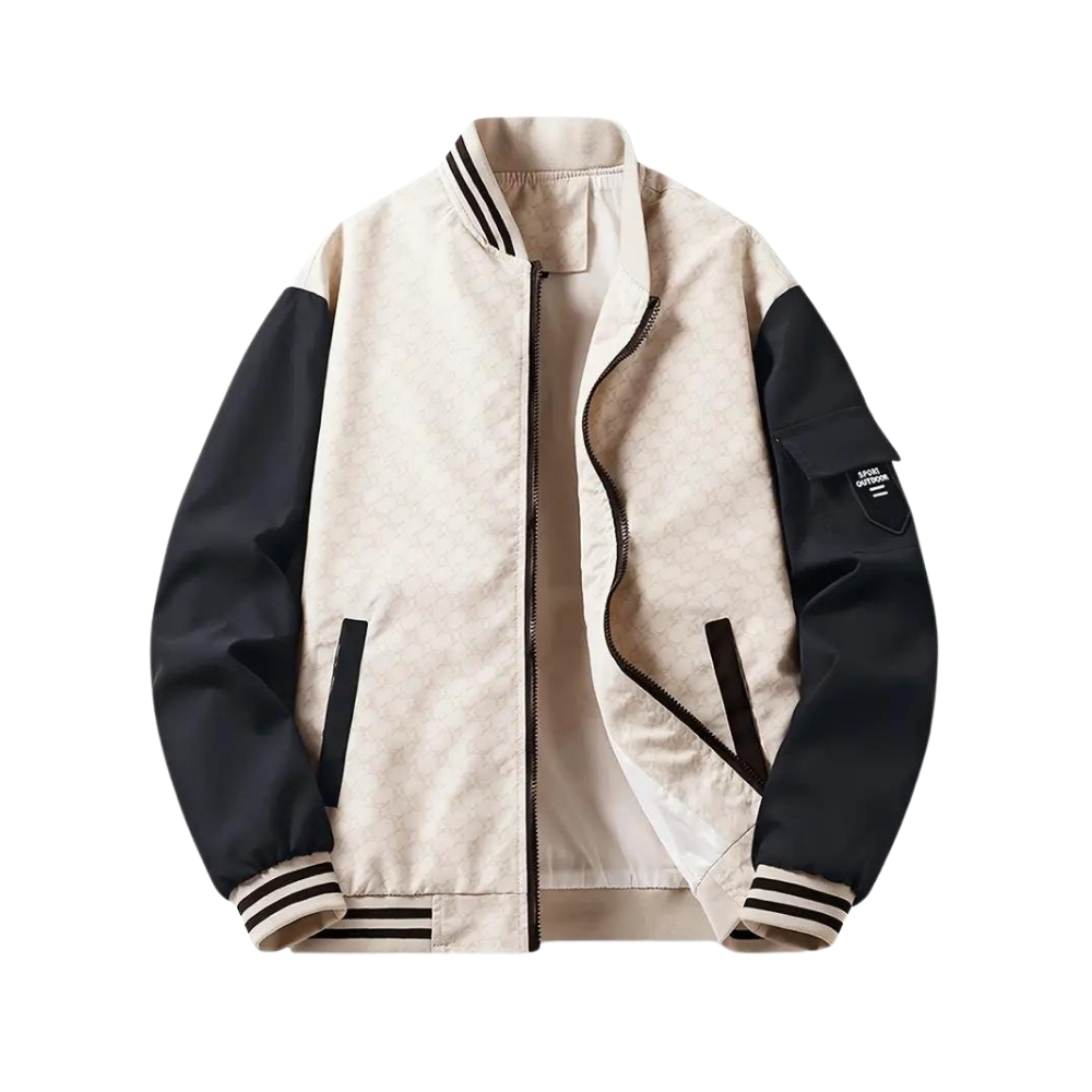 comfortable Slim-Fit Baseball Jacket for Men