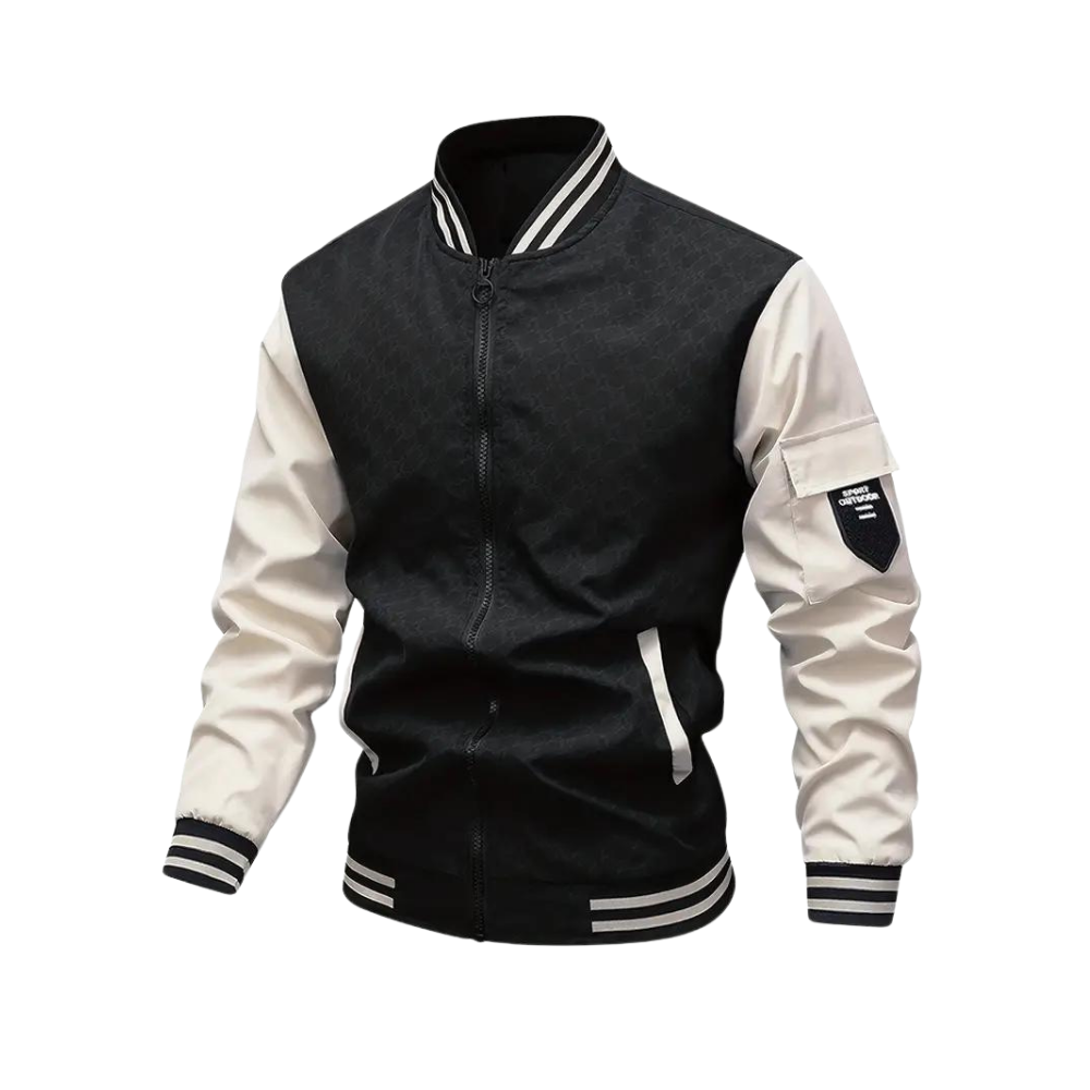comfortable Slim-Fit Baseball Jacket for Men