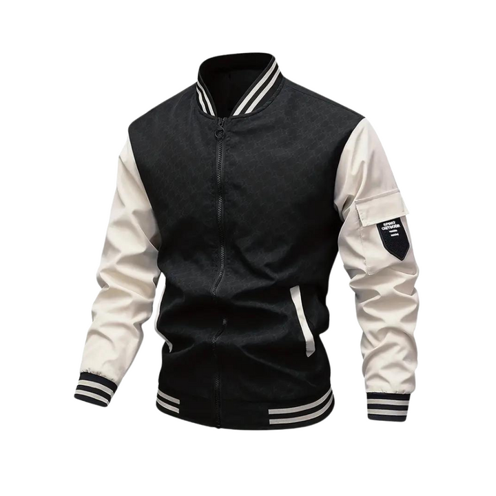 comfortable Slim-Fit Baseball Jacket for Men