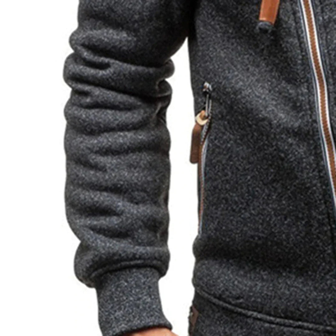 comfortable Fleece Hoodie with Pockets for Men