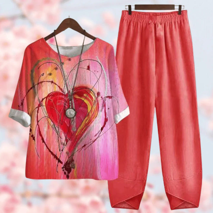 Vintage Floral Two-Piece Set
