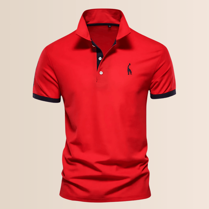 Men’s Cotton Stand Collar Polo Shirt