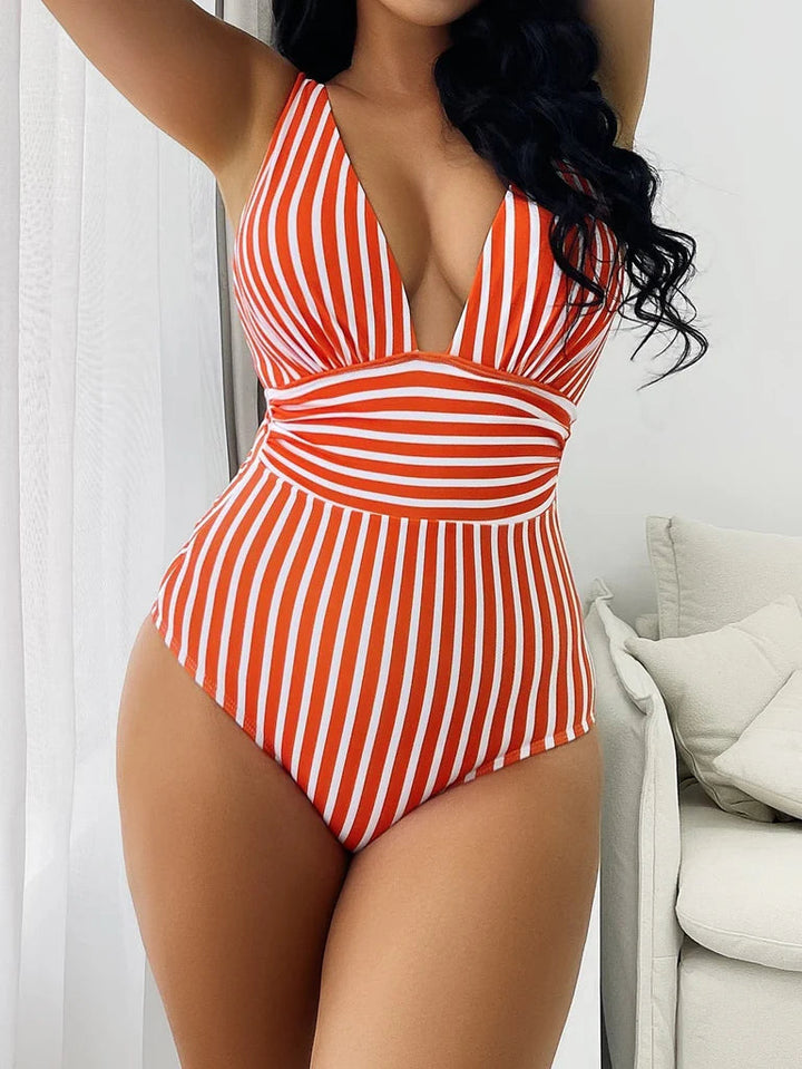 Striped Swimsuit Timeless Elegance with a Modern Twist