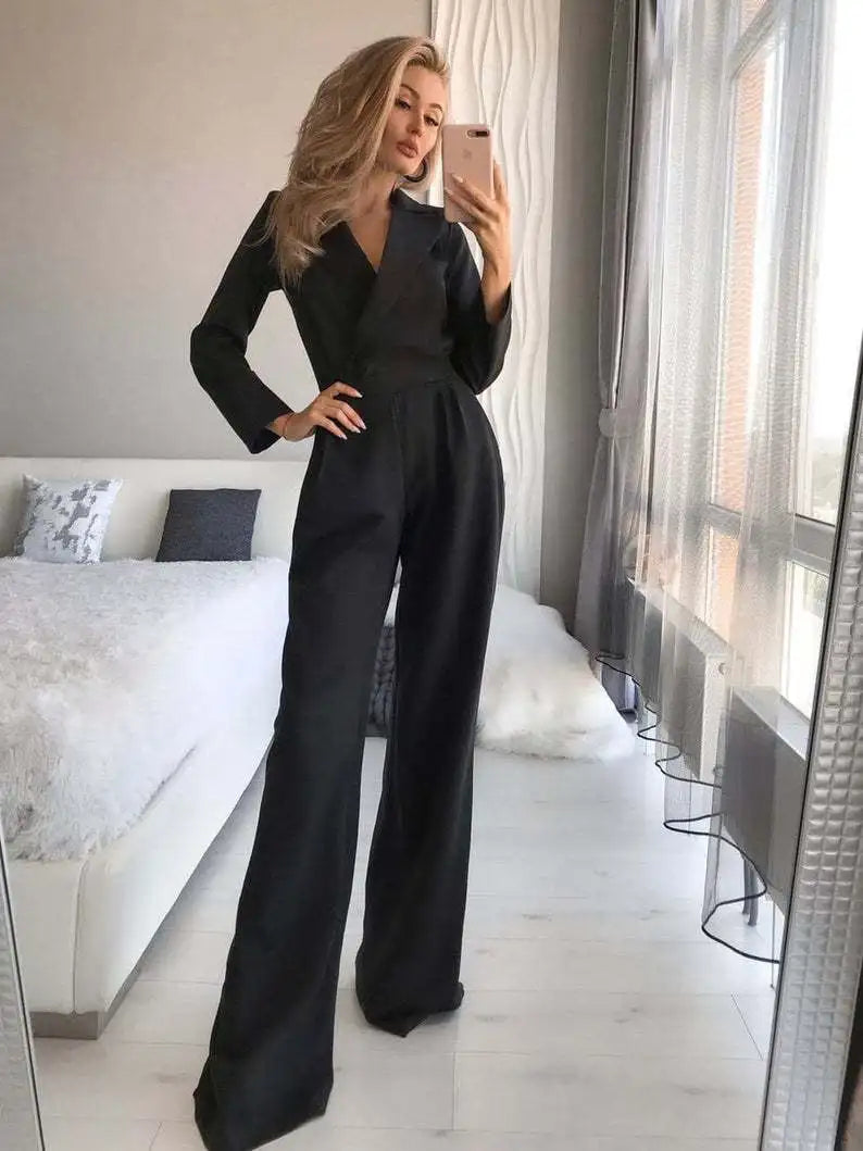 Elegant Long Sleeve Jumpsuit for a Sophisticated Look