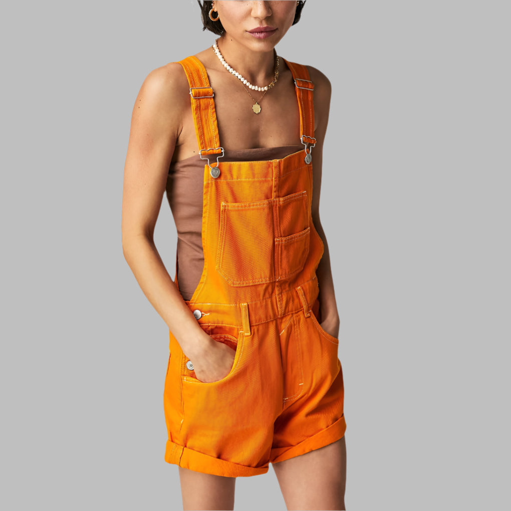 Sleeveless Denim Jumpsuit comfortable Chic
