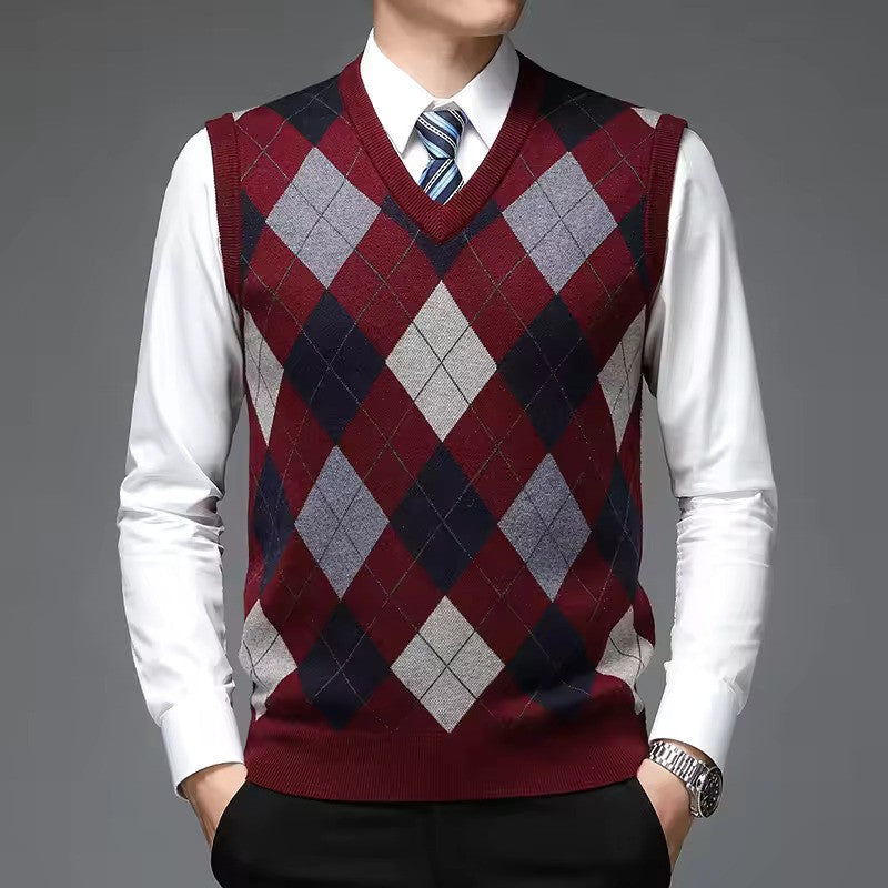 Sleeveless V-Neck Sweater