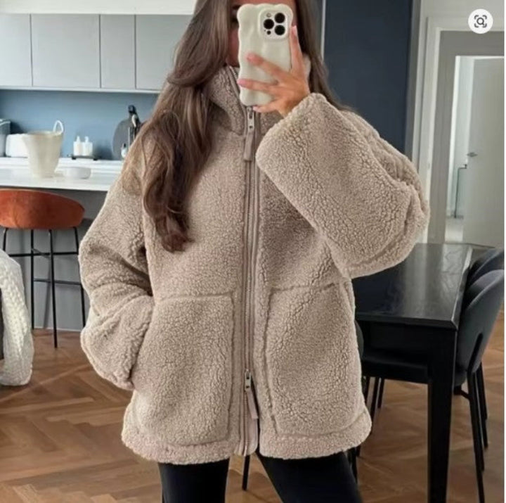 Cozy Wool-like Jacket for Women