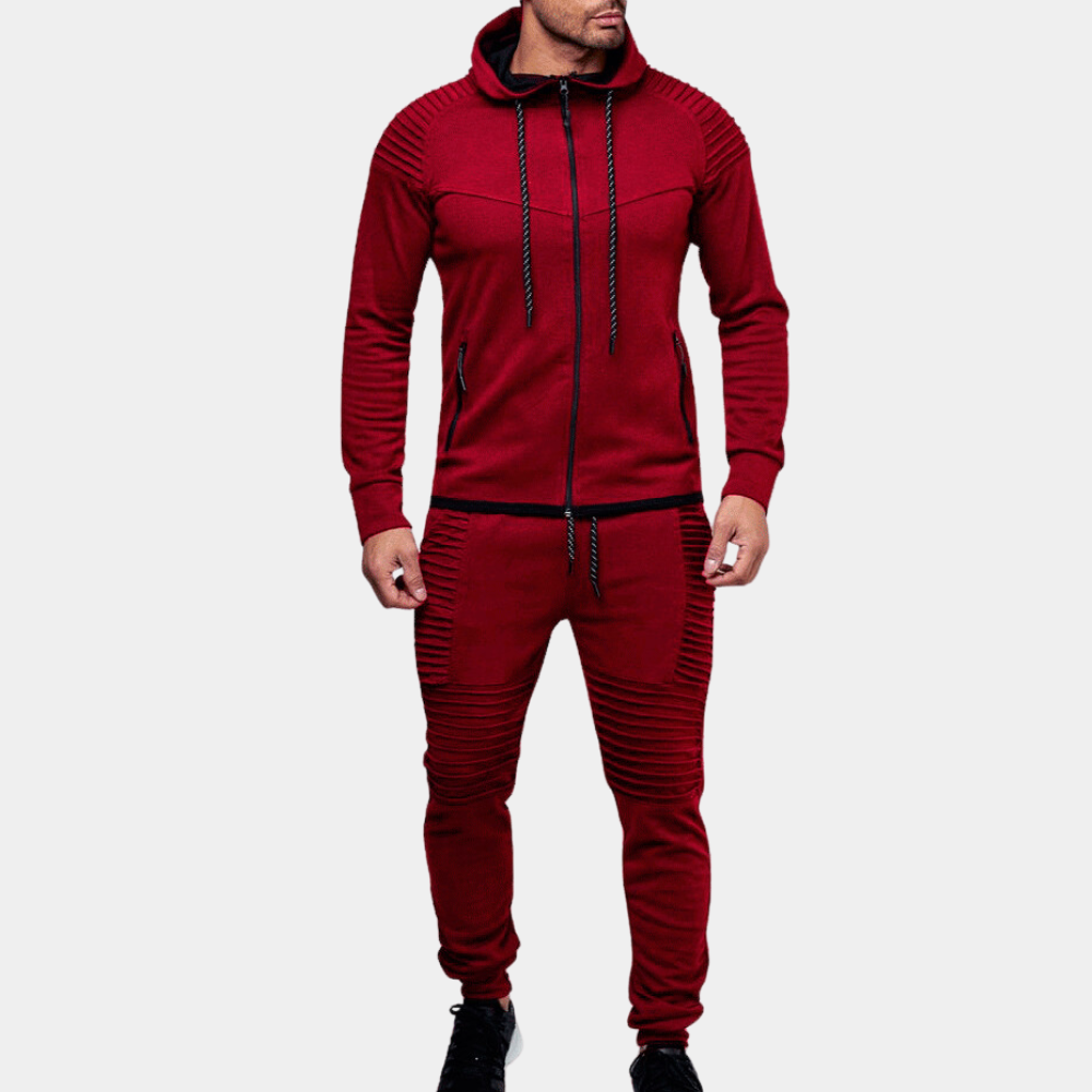 comfortable Hooded Tracksuit for Men Modern Comfort Meets Functional Style