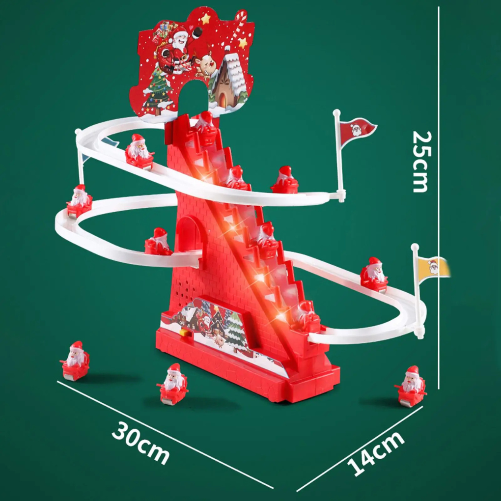 Electric Santa Claus Climbing Ladder