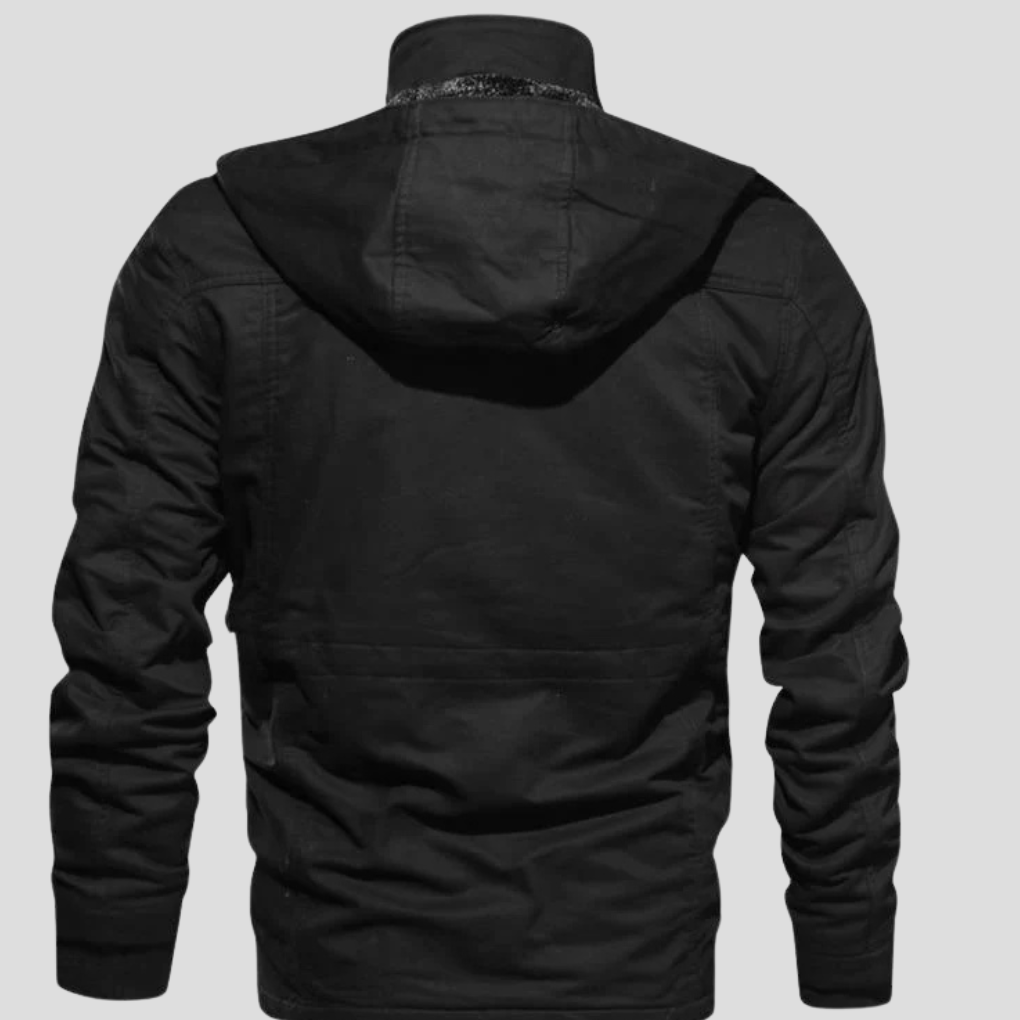 Men’s Robust Jacket – Solid Layer for Cold & Windy Days