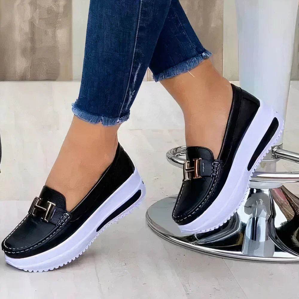 Women’s Platform Loafers – Modern Slip-On Style