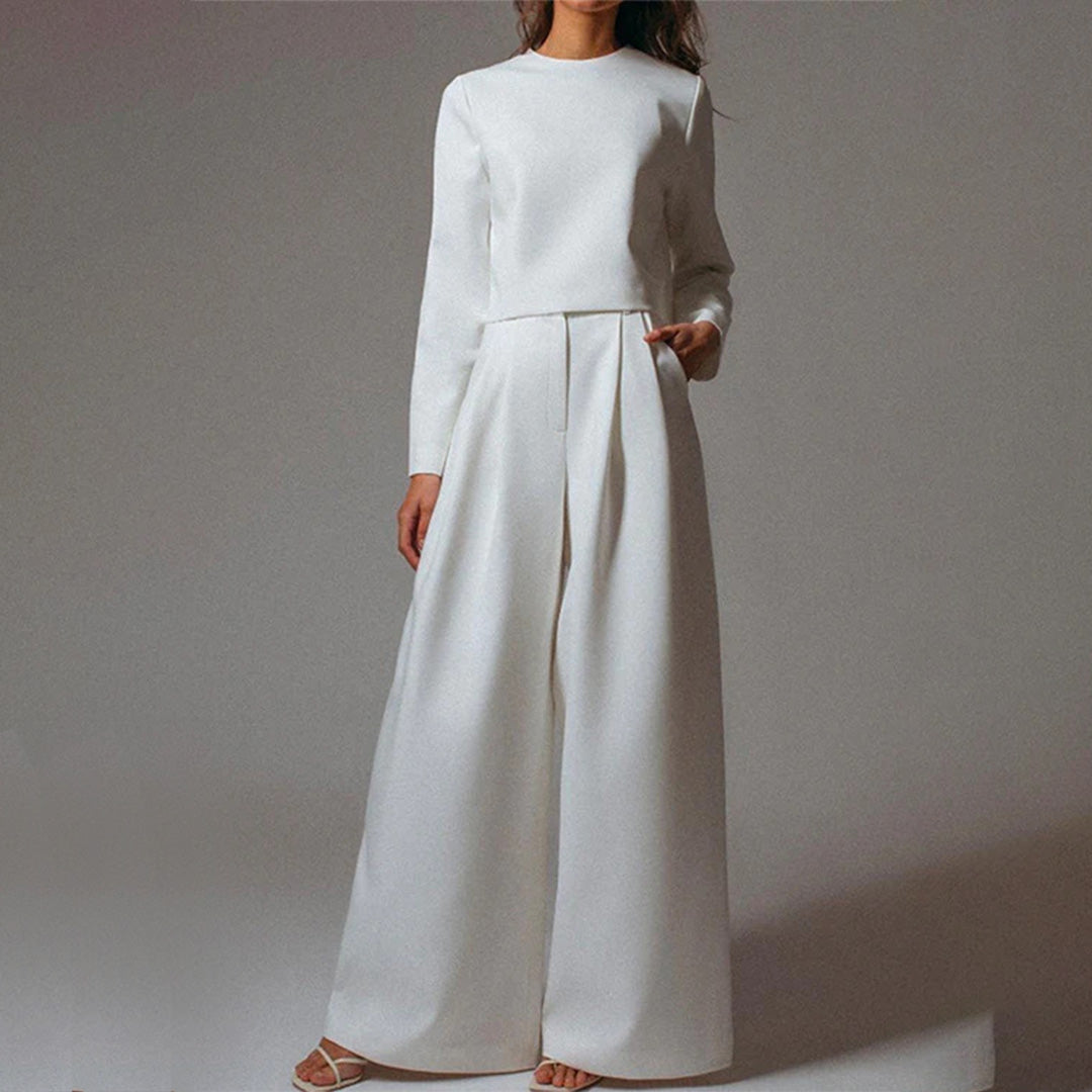 Elegant Two-Piece Palazzo Set