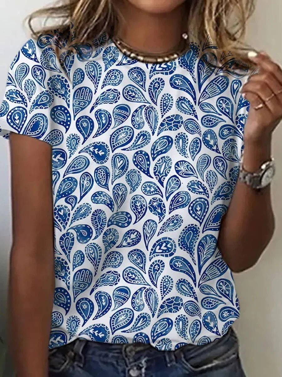 Noah – comfortable Printed T-shirt with Round Neck