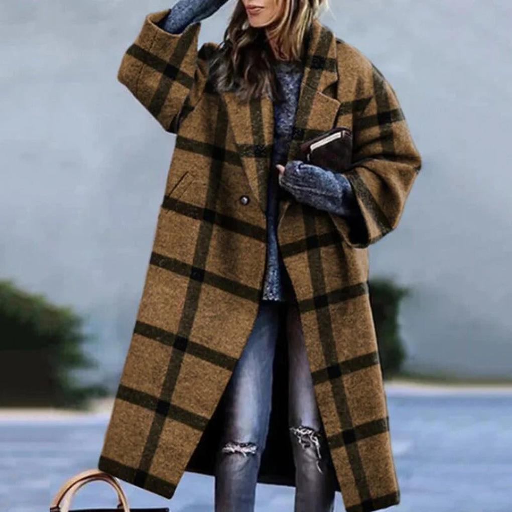 Stylish Long Autumn Coat – Warm Layer for Chilly Days
