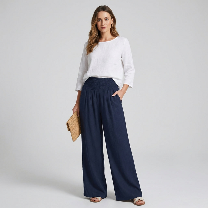 Women’s Linen Palazzo Pants