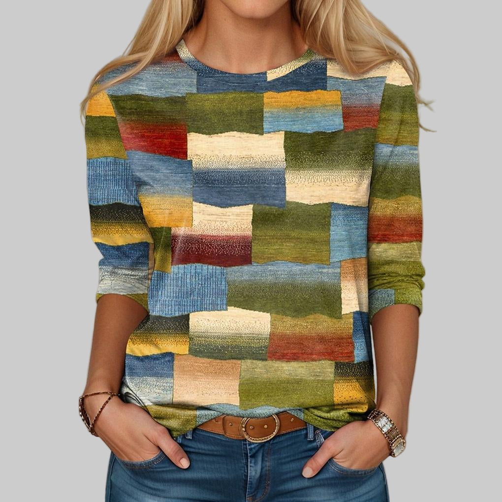 Multicolored Crew Neck T-Shirt