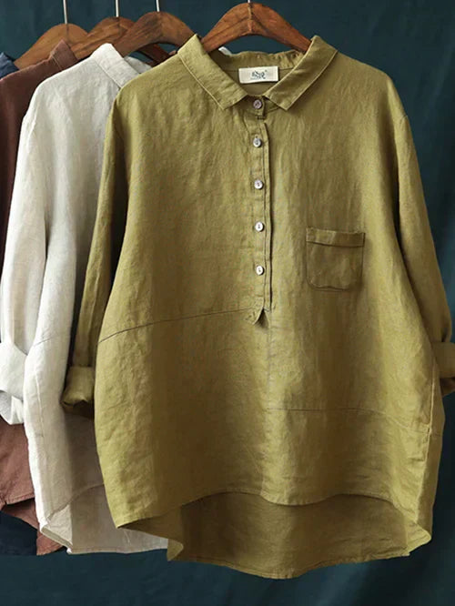 Elegant Long-Sleeve Blouse for Women
