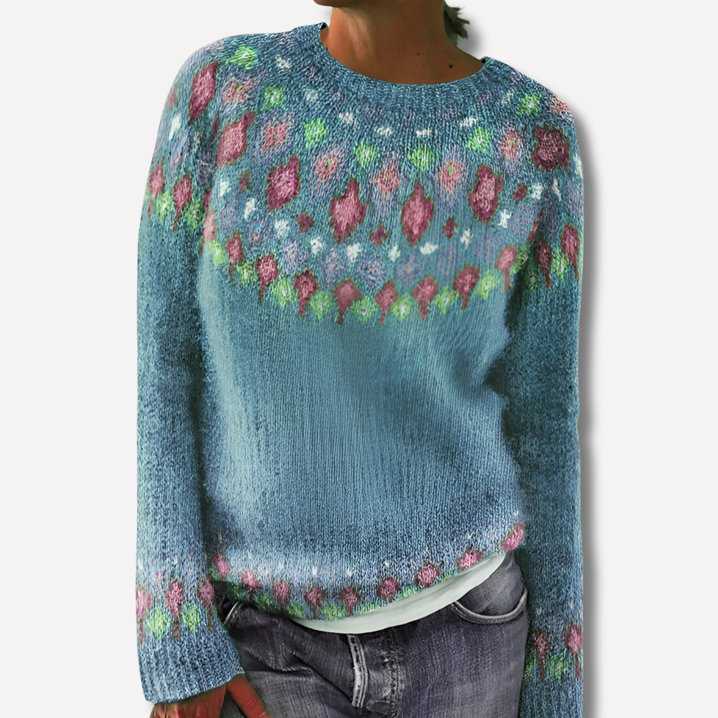 Women’s Printed Wool-like Sweater