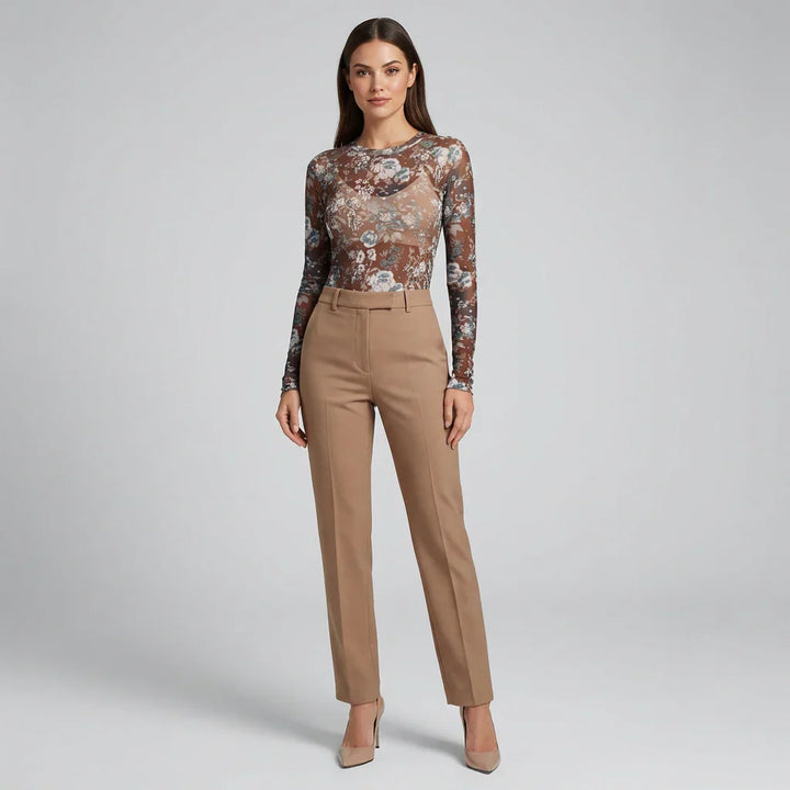 Mesh Sheer Lace Top