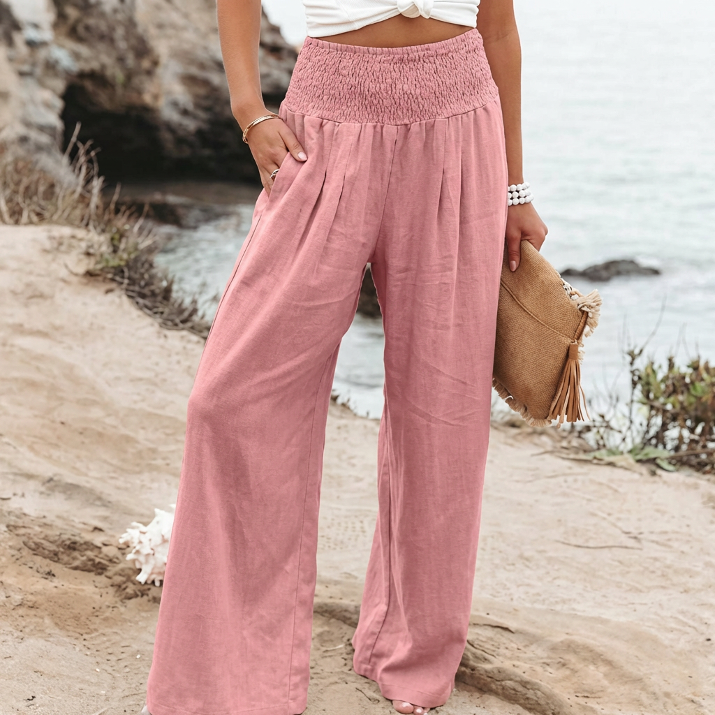 Women’s Linen Palazzo Pants