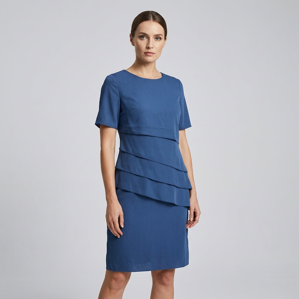 Luxe Chiffon Midi Dress for Women