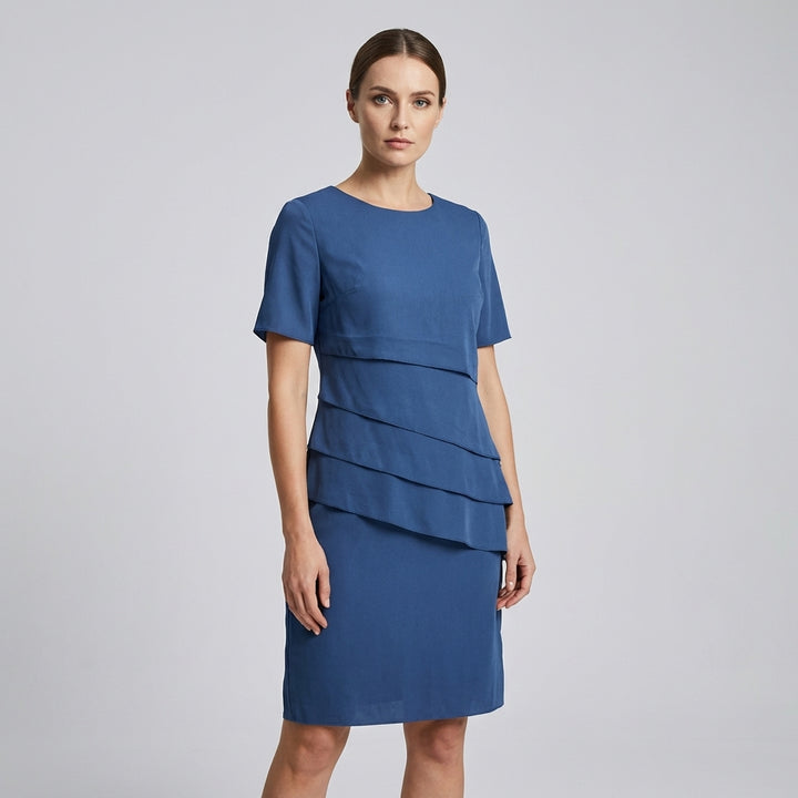 Luxe Chiffon Midi Dress for Women