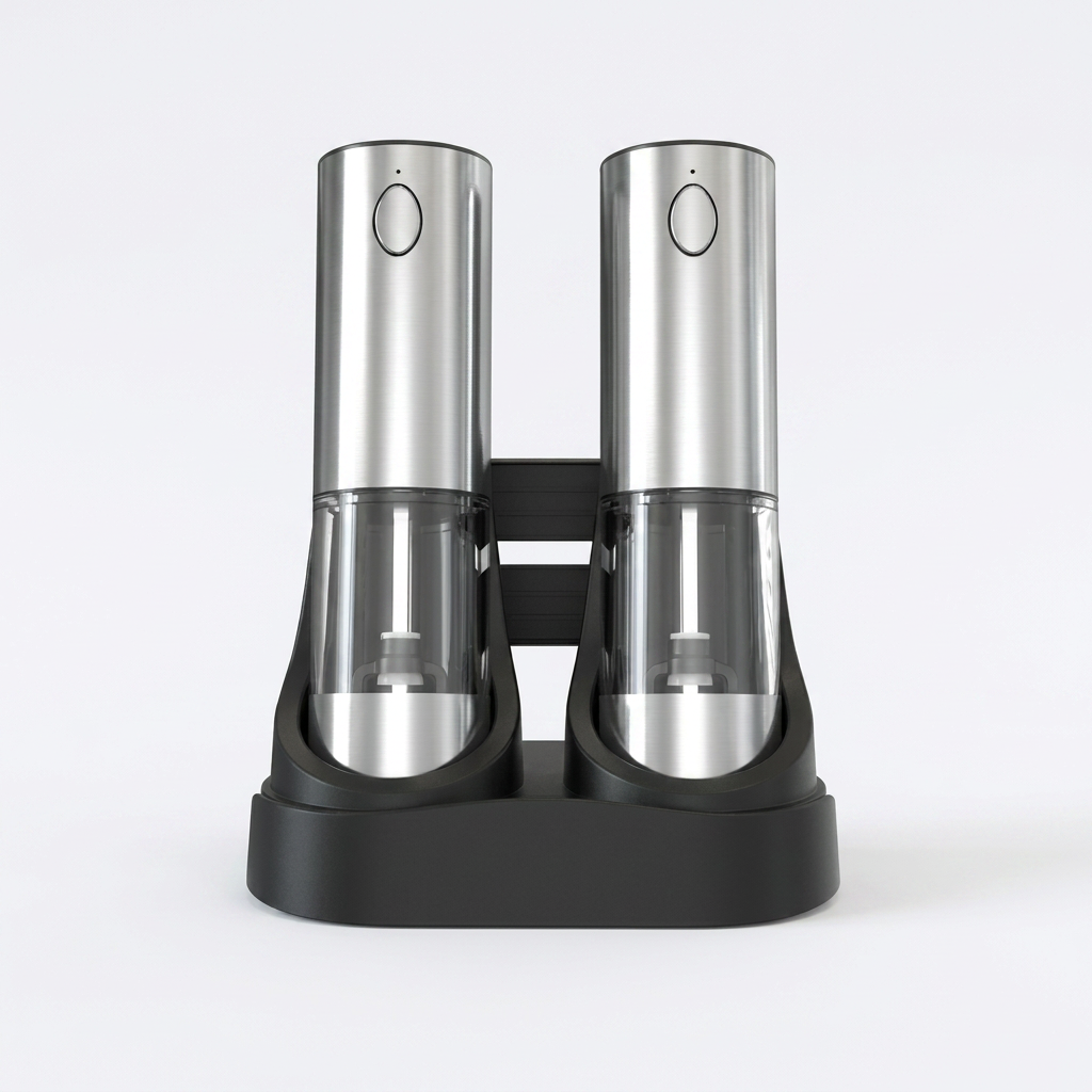 Electric Salt and Pepper Grinder Set