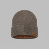 Knit Beanie with Ribbed Edge and Lined Interior