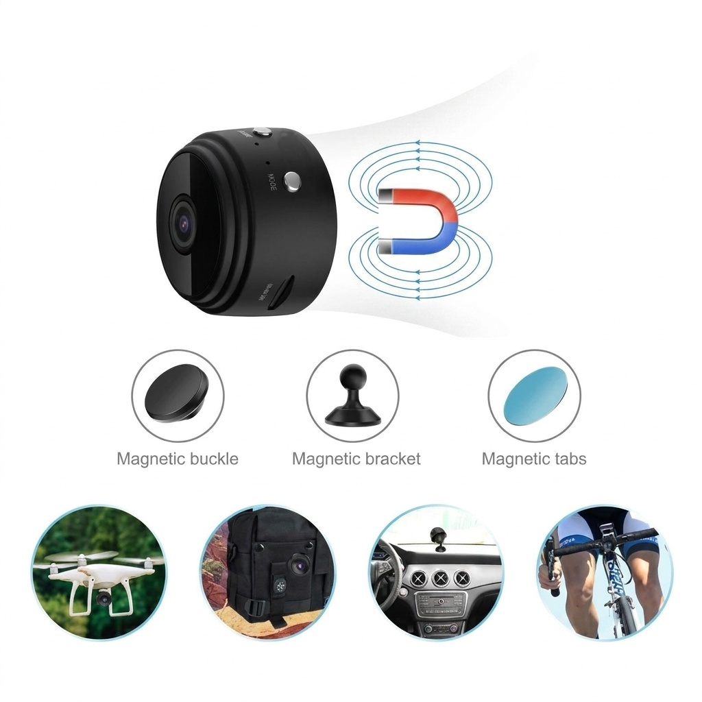 1080P Magnetic Wi‑Fi Mini Security Camera