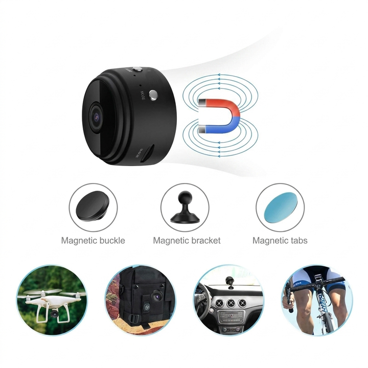 1080P Magnetic Wi‑Fi Mini Security Camera