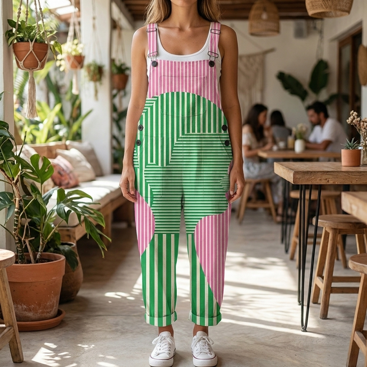 Abstract Form Jumpsuit for Women