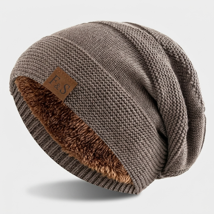 Knit Winter Beanie with Fleece Lining