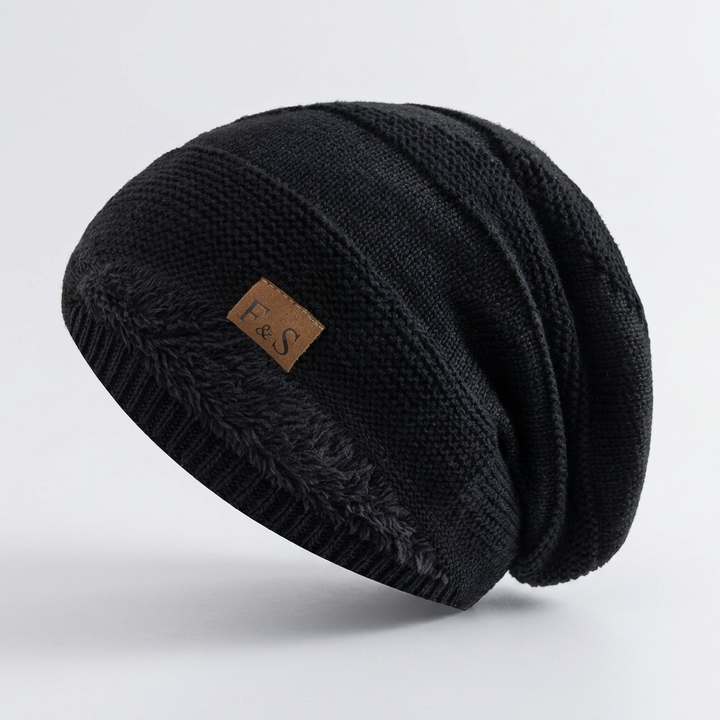 Knit Winter Beanie with Fleece Lining
